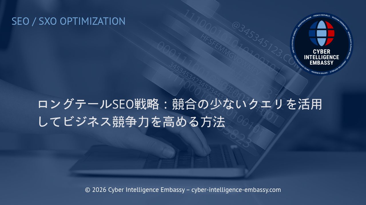 ロングテールSEO戦略：競合の少ないクエリを活用してビジネス競争力を高める方法