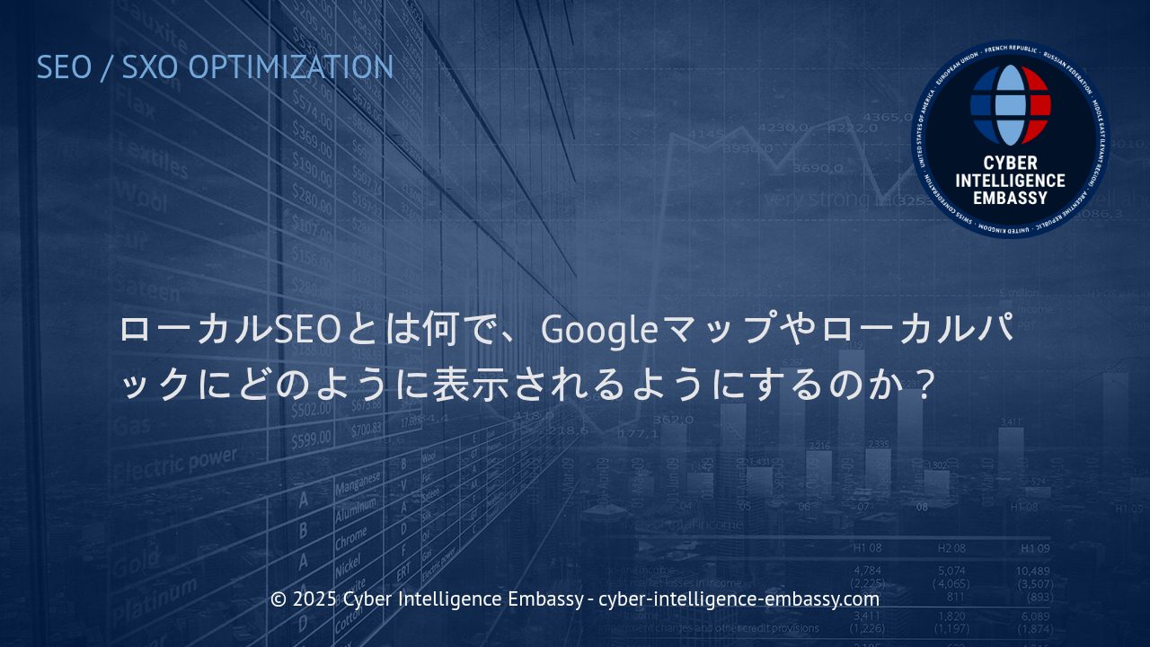 ローカルSEOの本質とGoogleマップ・ローカルパックで表示されるための実践戦略