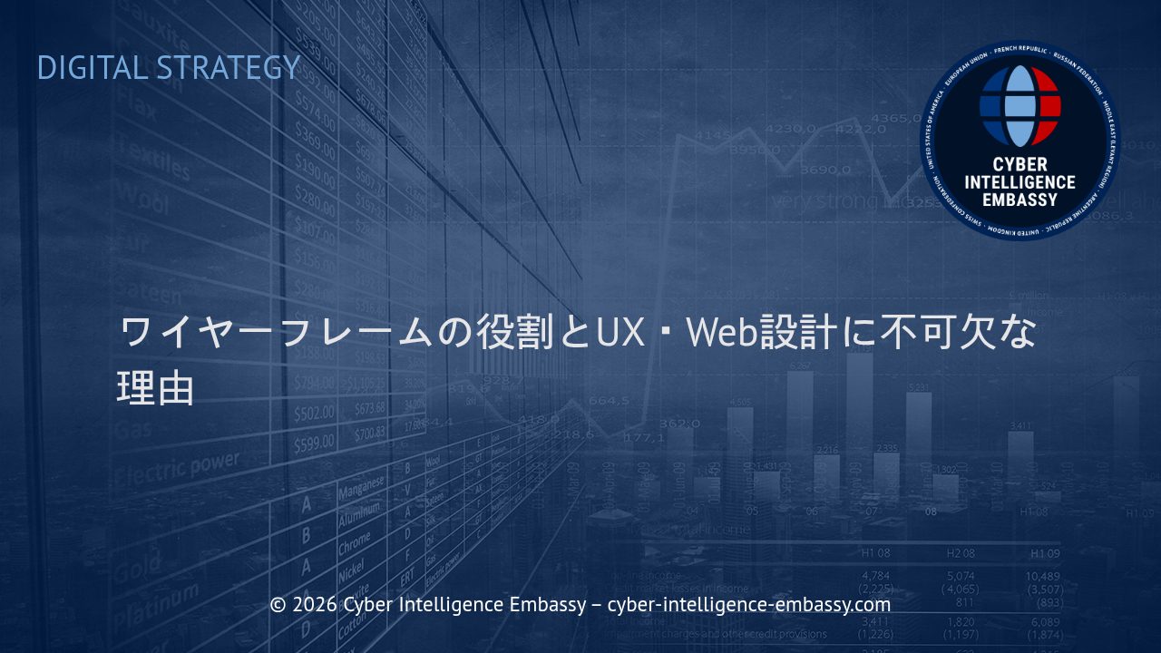 ワイヤーフレームの役割とUX・Web設計に不可欠な理由