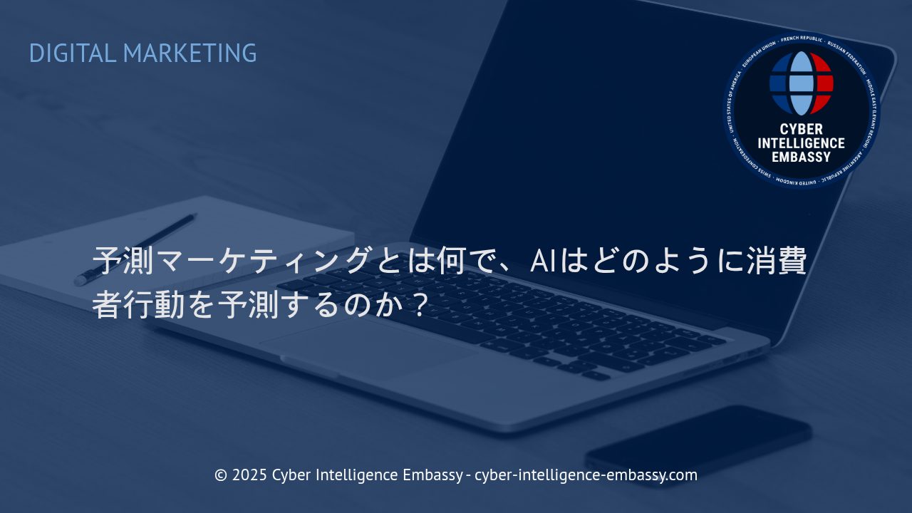 AIによる予測マーケティング：消費者行動を先読みするテクノロジーの実際
