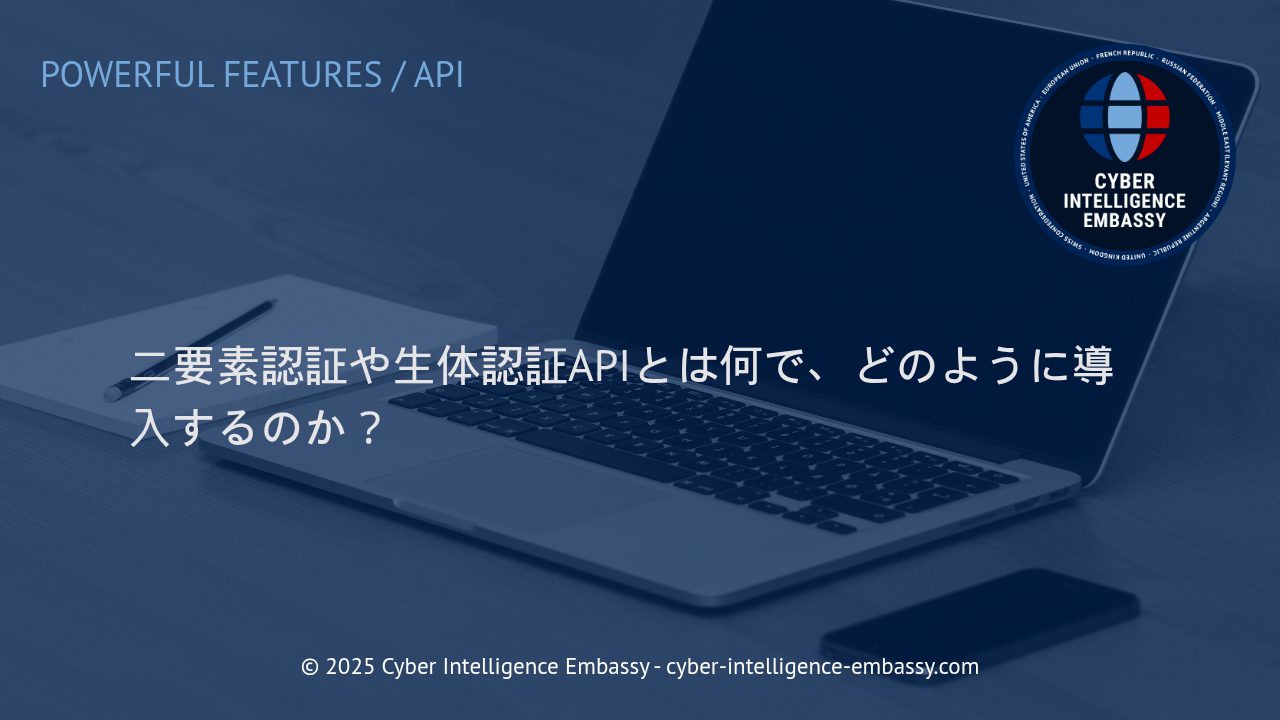 ビジネスの安全性を高める：二要素認証と生体認証APIの導入方法