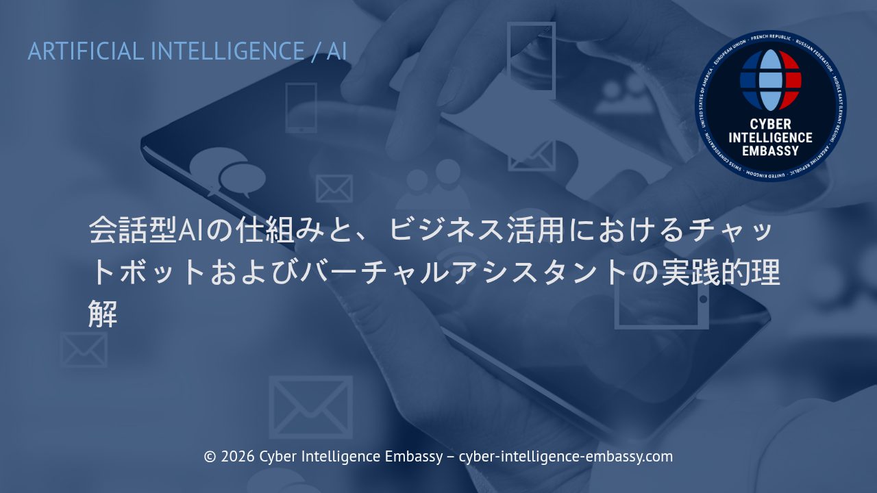 会話型AIの仕組みと、ビジネス活用におけるチャットボットおよびバーチャルアシスタントの実践的理解