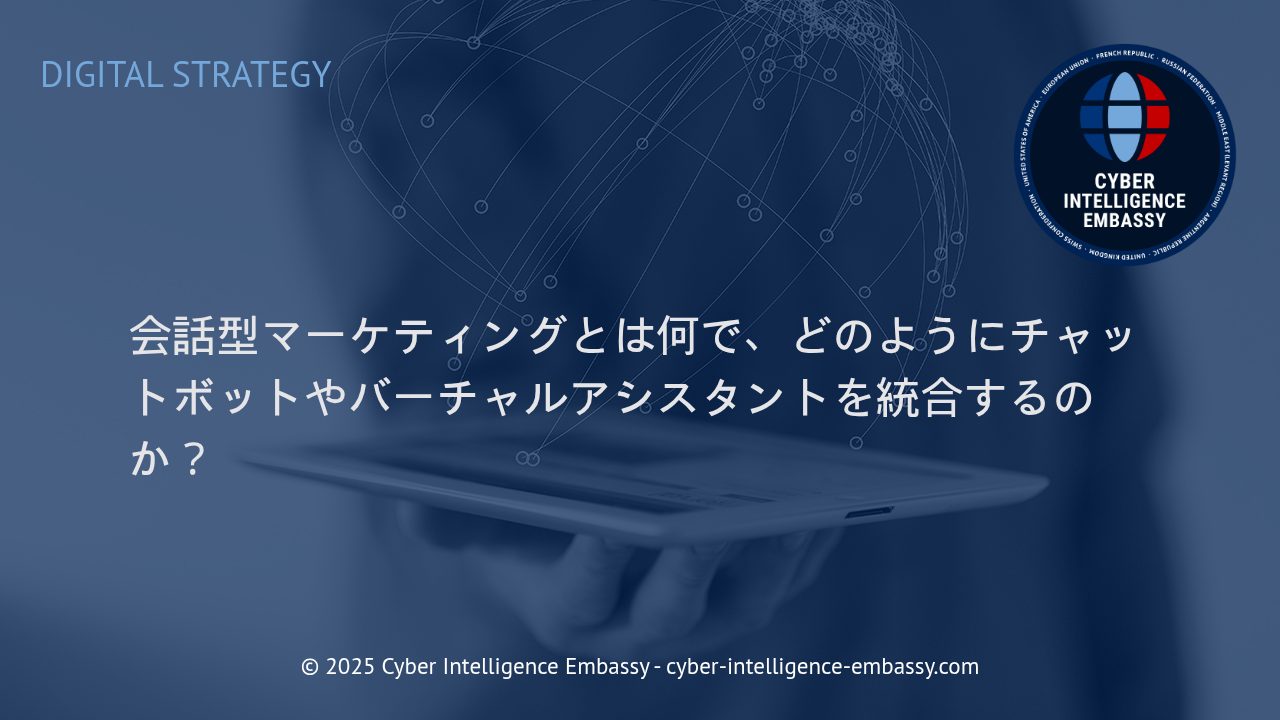 会話型マーケティングの実践とチャットボット・バーチャルアシスタント統合の最前線