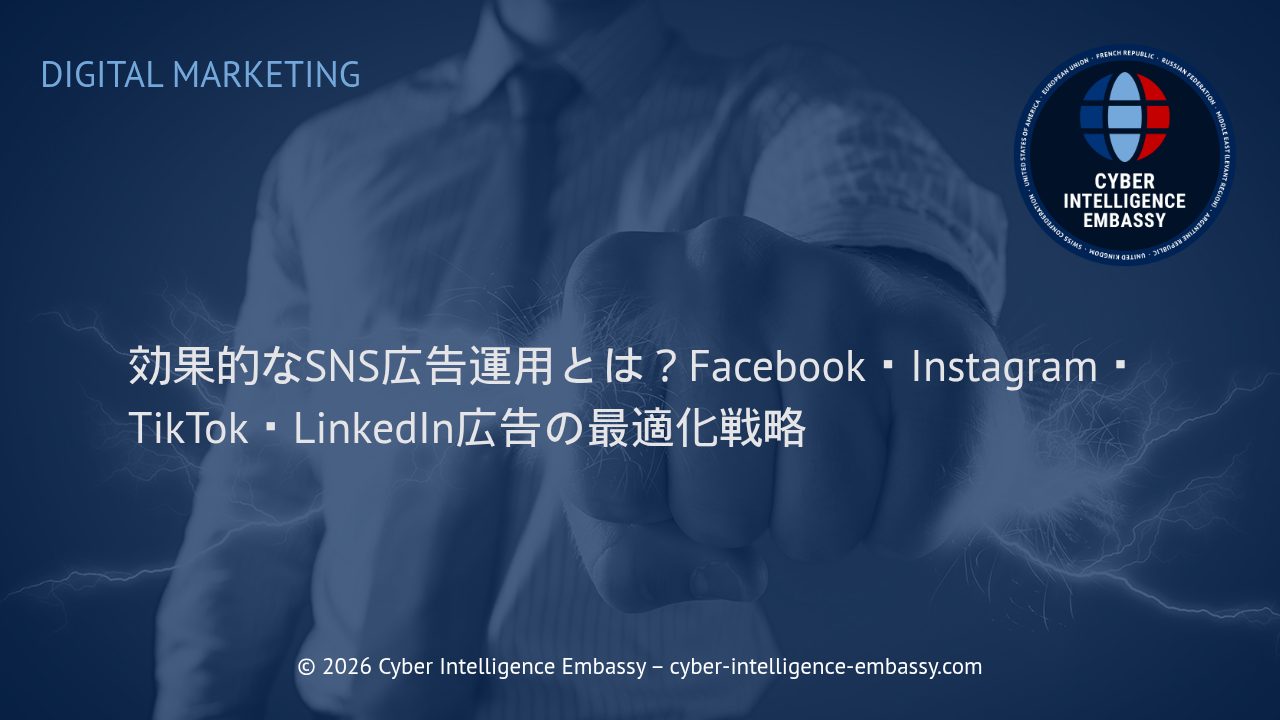 効果的なSNS広告運用とは？Facebook・Instagram・TikTok・LinkedIn広告の最適化戦略