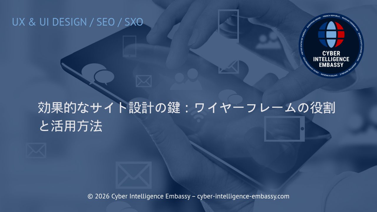 効果的なサイト設計の鍵：ワイヤーフレームの役割と活用方法