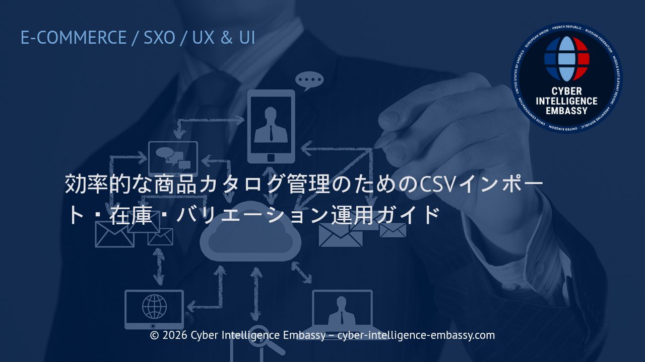 効率的な商品カタログ管理のためのCSVインポート・在庫・バリエーション運用ガイド