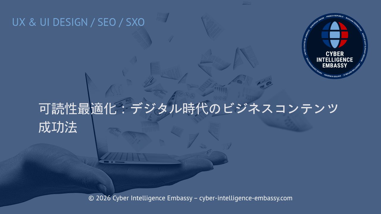 可読性最適化：デジタル時代のビジネスコンテンツ成功法