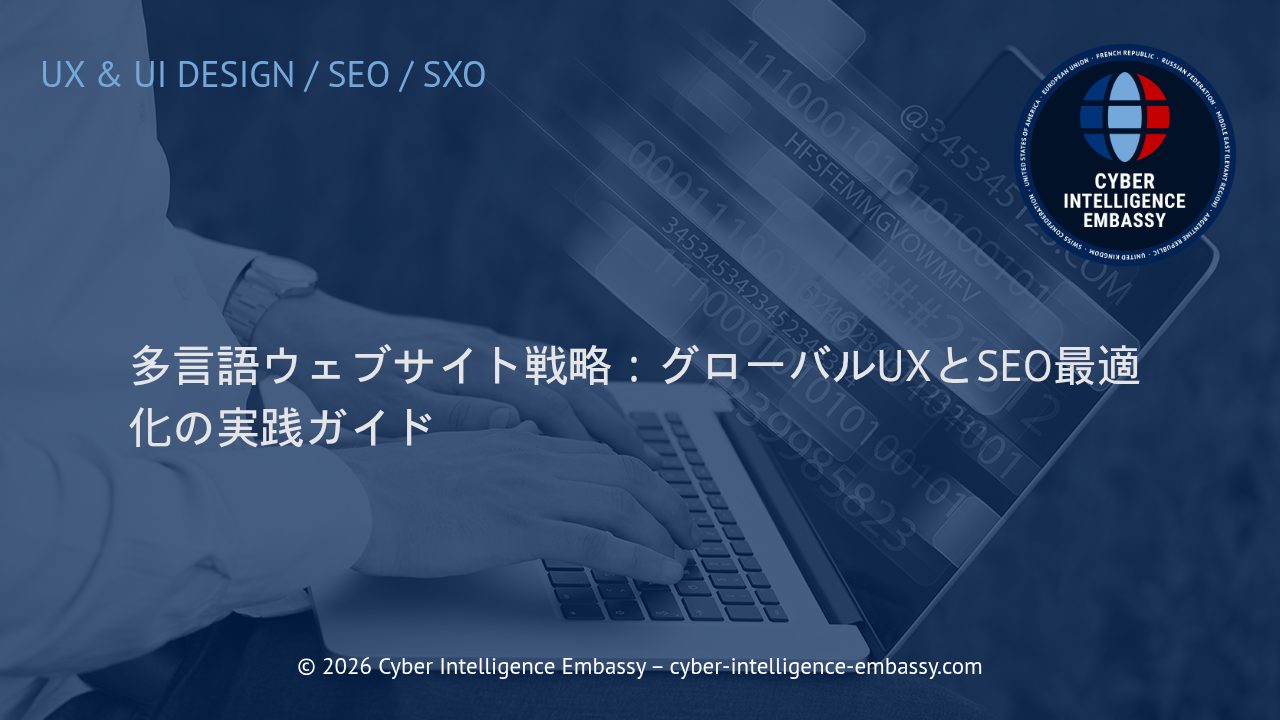 多言語ウェブサイト戦略：グローバルUXとSEO最適化の実践ガイド