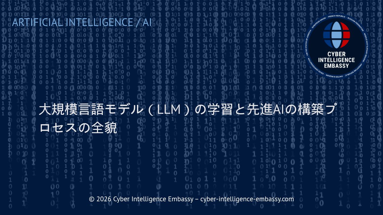 大規模言語モデル（LLM）の学習と先進AIの構築プロセスの全貌