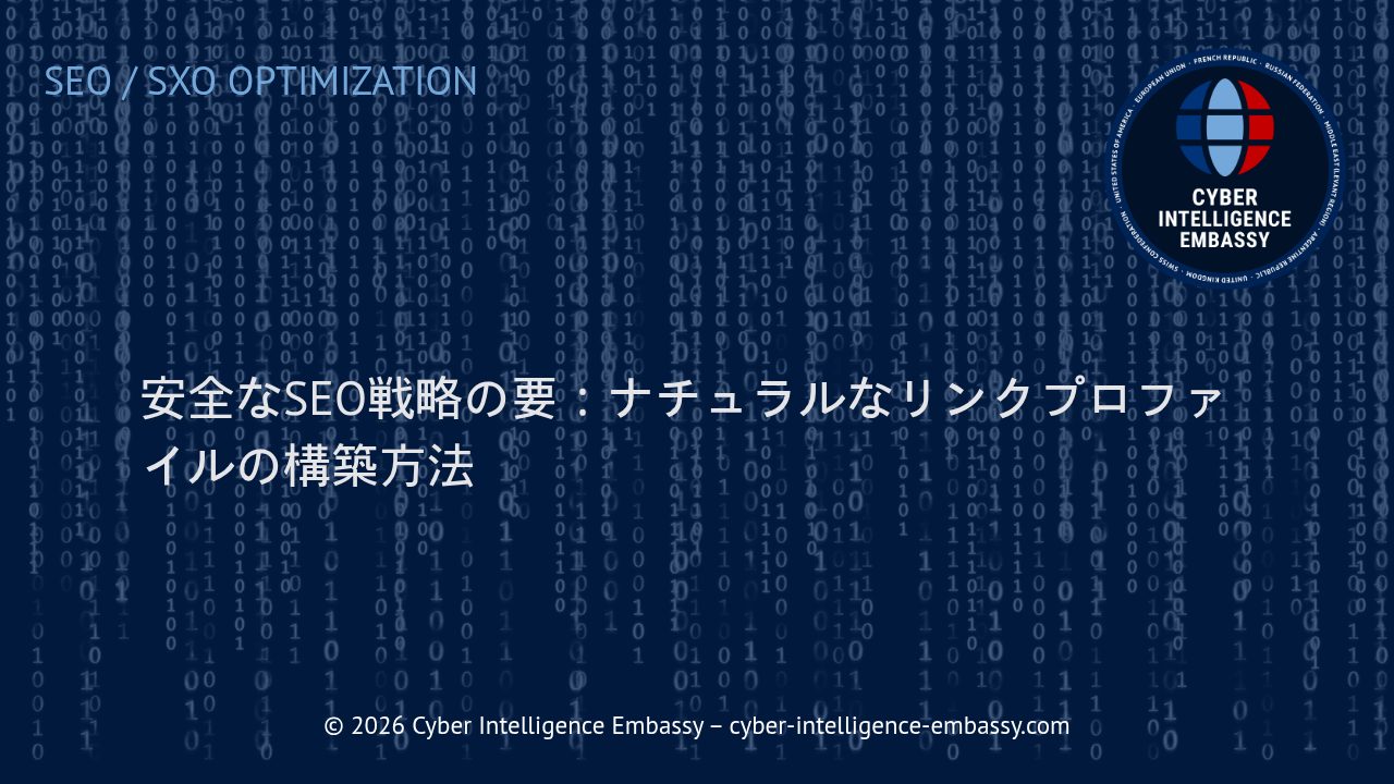 安全なSEO戦略の要：ナチュラルなリンクプロファイルの構築方法