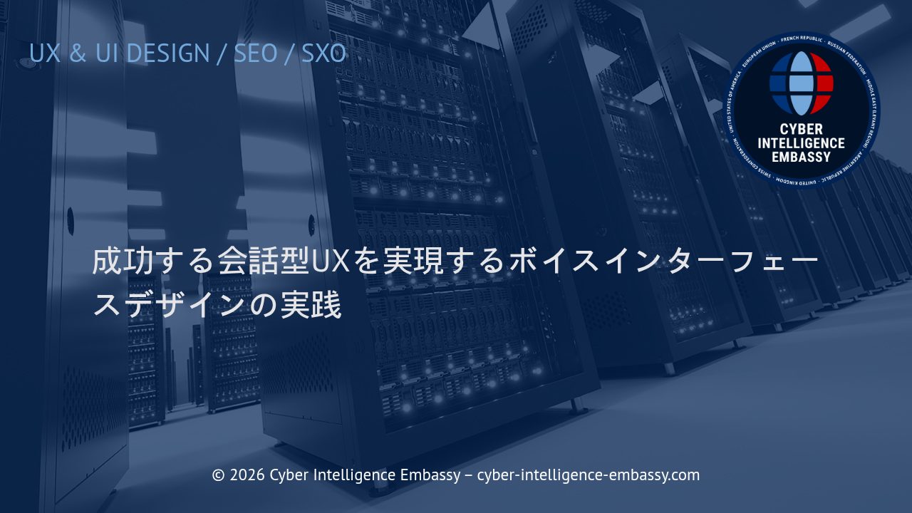 成功する会話型UXを実現するボイスインターフェースデザインの実践