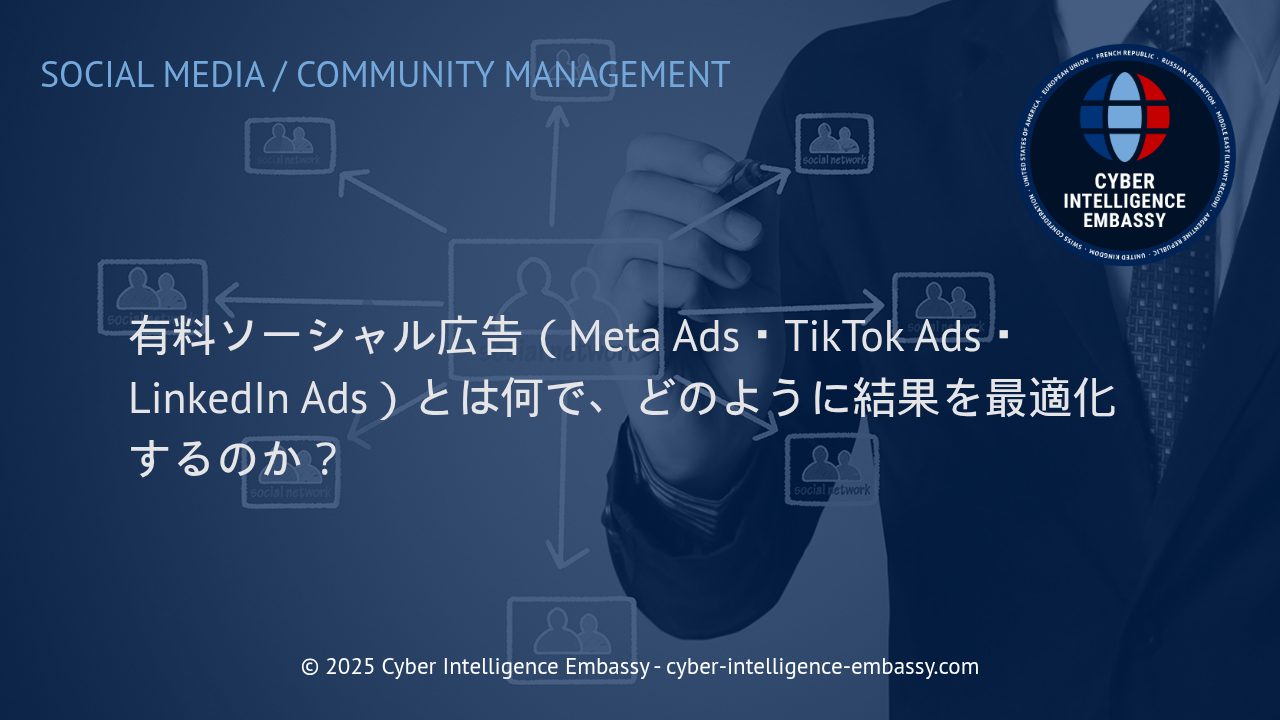 有料ソーシャル広告の最前線：Meta Ads・TikTok Ads・LinkedIn Adsを活用した成果最大化戦略
