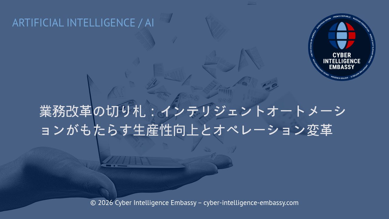 業務改革の切り札：インテリジェントオートメーションがもたらす生産性向上とオペレーション変革