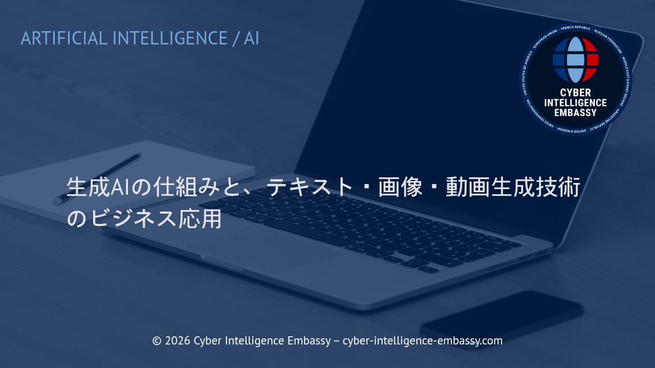 生成AIの仕組みと、テキスト・画像・動画生成技術のビジネス応用