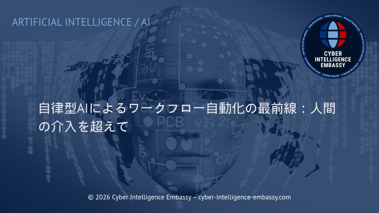 自律型AIによるワークフロー自動化の最前線：人間の介入を超えて