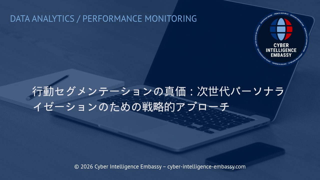 行動セグメンテーションの真価：次世代パーソナライゼーションのための戦略的アプローチ