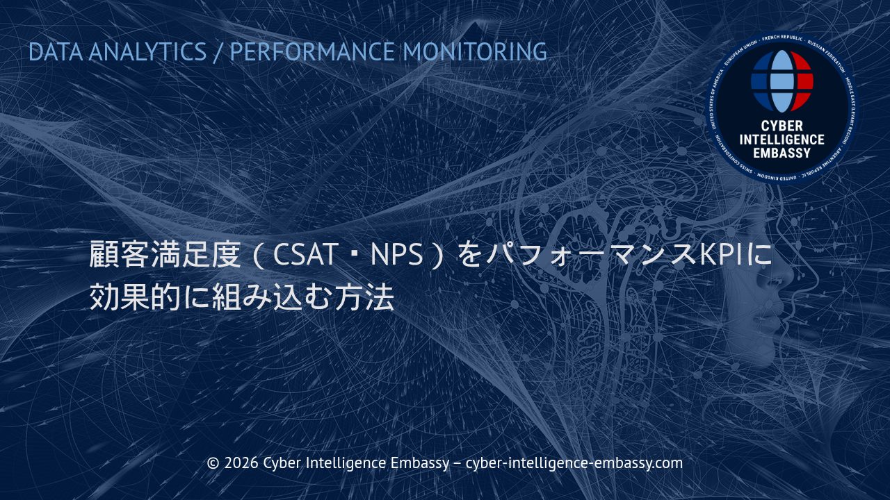 顧客満足度（CSAT・NPS）をパフォーマンスKPIに効果的に組み込む方法