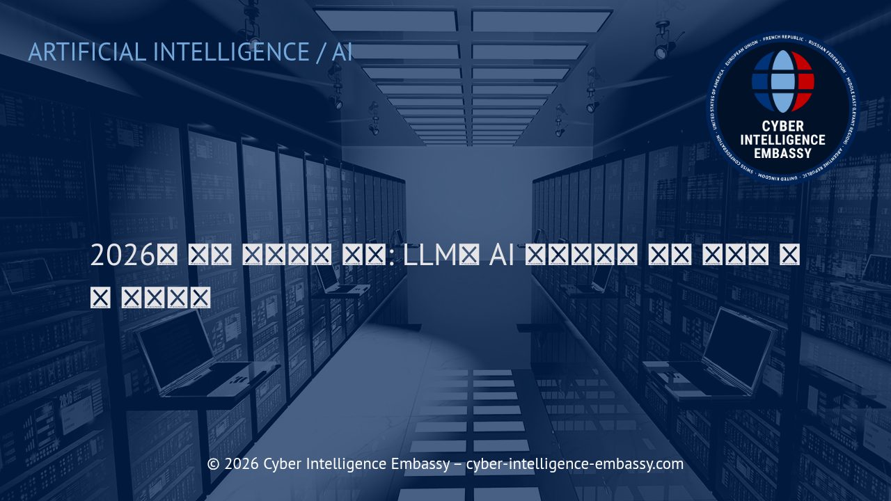 2026년 기업 경쟁력의 핵심: LLM과 AI 에이전트로 지속 가능한 우위 확보하기