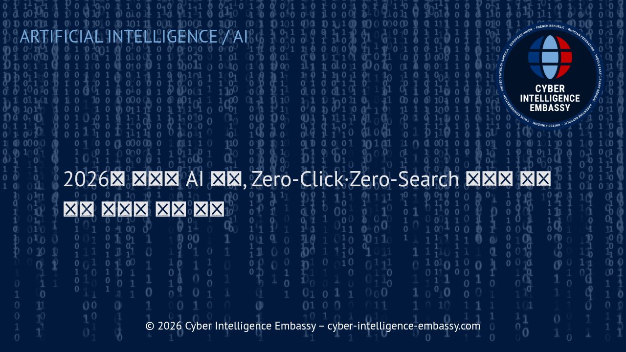 2026년 생성형 AI 시대, Zero-Click·Zero-Search 응답에 최적화된 콘텐츠 구조 전략