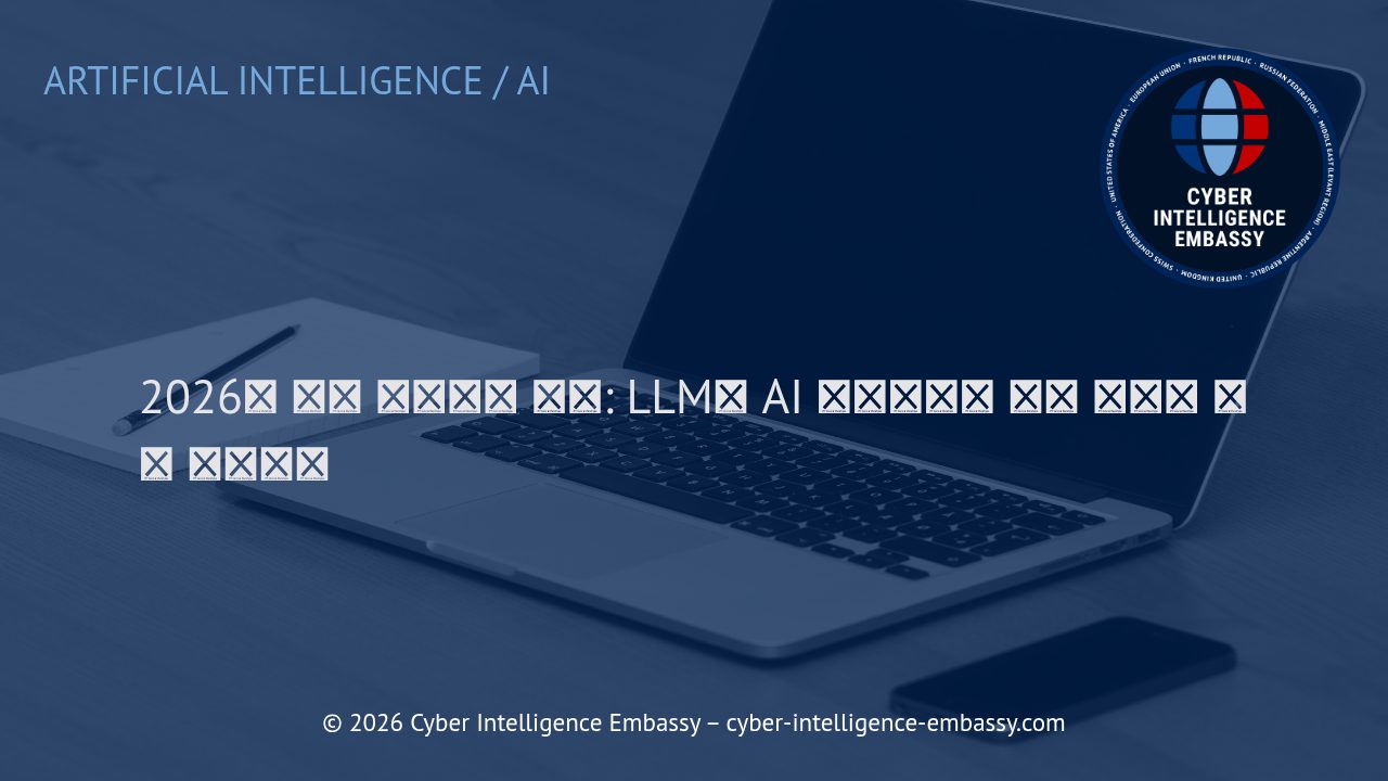 2026년 기업 경쟁력의 핵심: LLM과 AI 에이전트로 지속 가능한 우위 확보하기