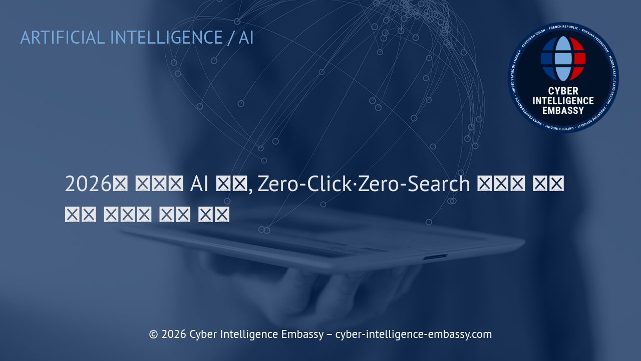 2026년 생성형 AI 시대, Zero-Click·Zero-Search 응답에 최적화된 콘텐츠 구조 전략