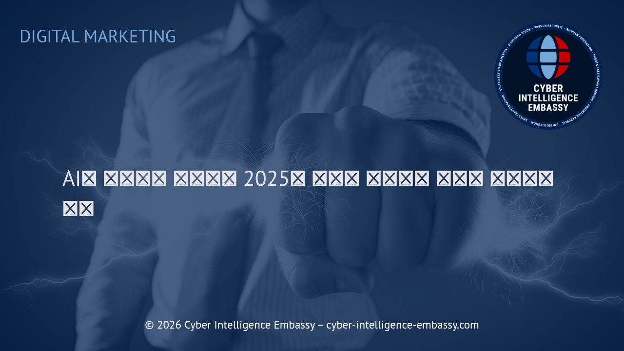 AI의 도입으로 재정의된 2025년 디지털 마케팅의 변화와 비즈니스 전략