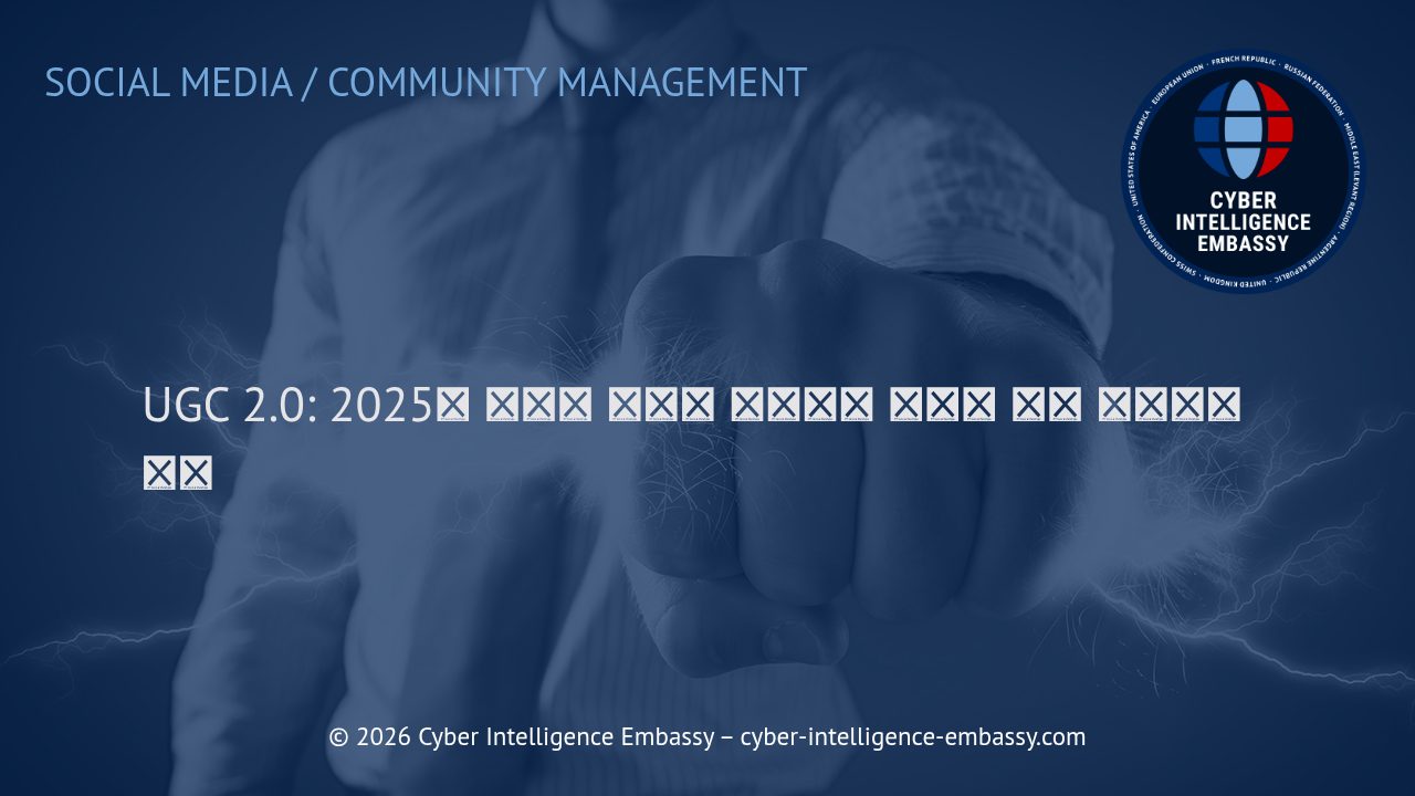 UGC 2.0: 2025년 디지털 시장을 주도하는 사용자 생성 콘텐츠의 진화