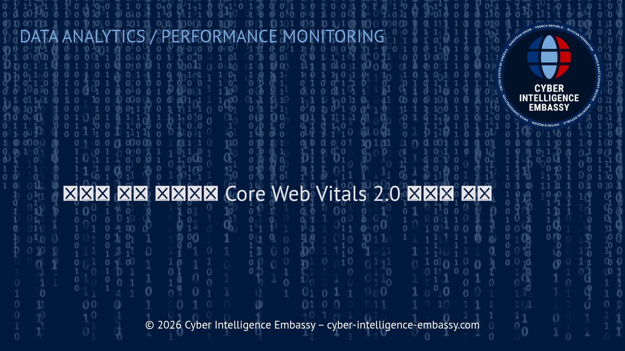 모바일 성능 리포팅과 Core Web Vitals 2.0 최적화 전략