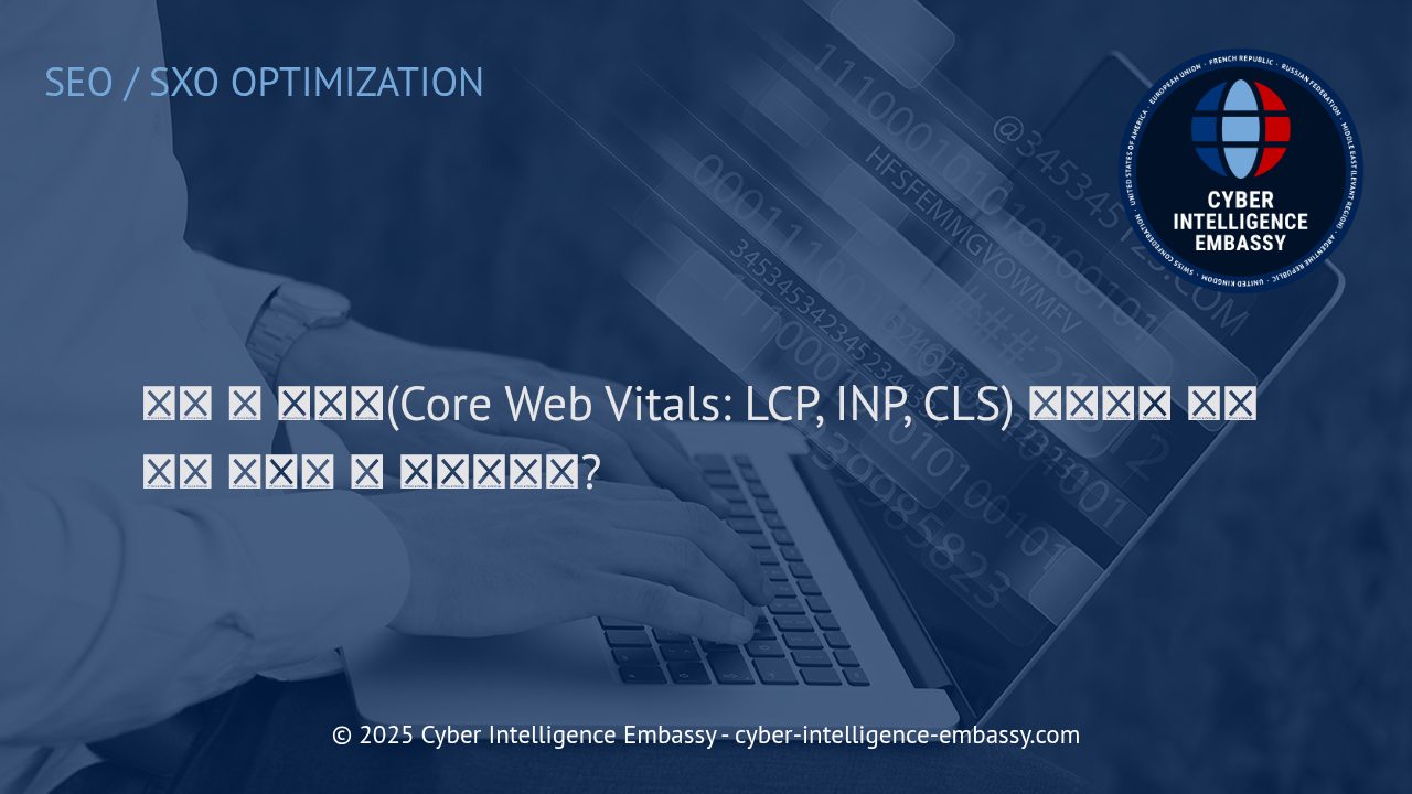 코어 웹 바이탈(Core Web Vitals) 최적화: 홈페이지 순위 상승의 핵심 전략
