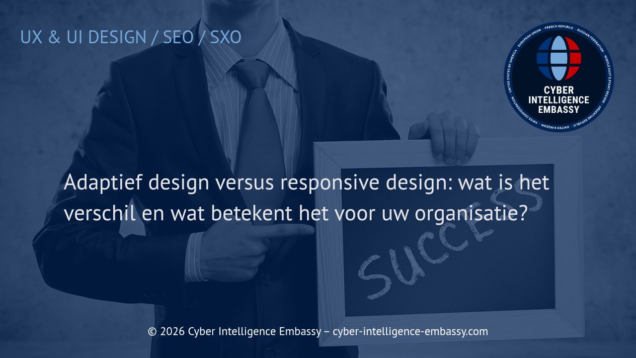 Adaptief design versus responsive design: wat is het verschil en wat betekent het voor uw organisatie?