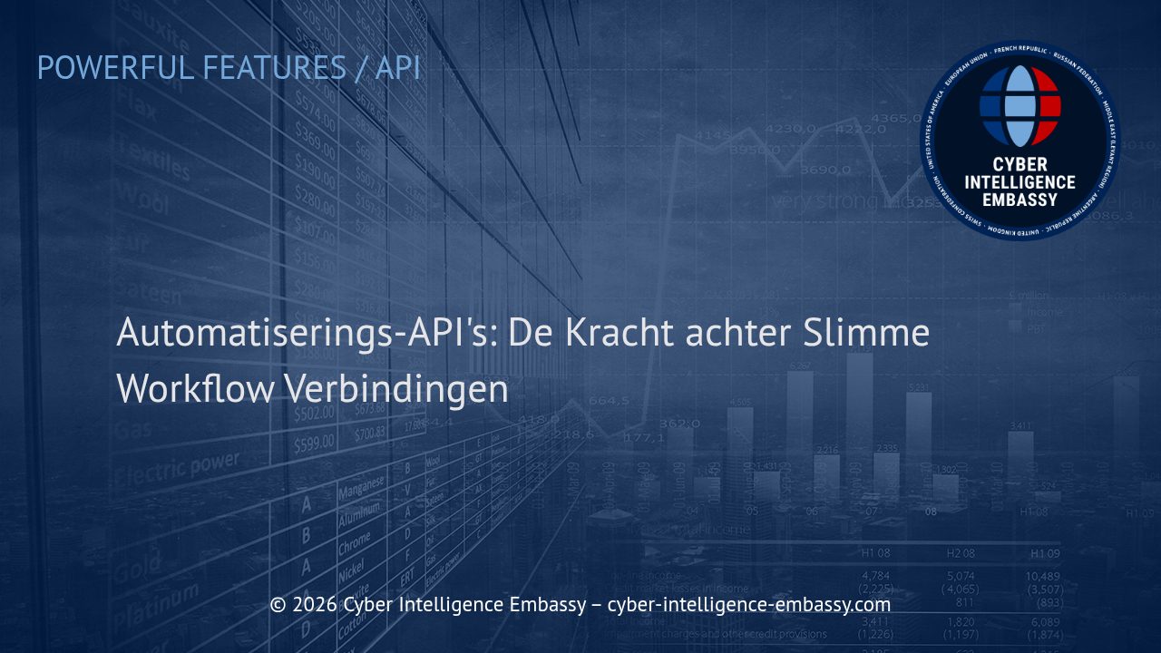 Automatiserings-API's: De Kracht achter Slimme Workflow Verbindingen