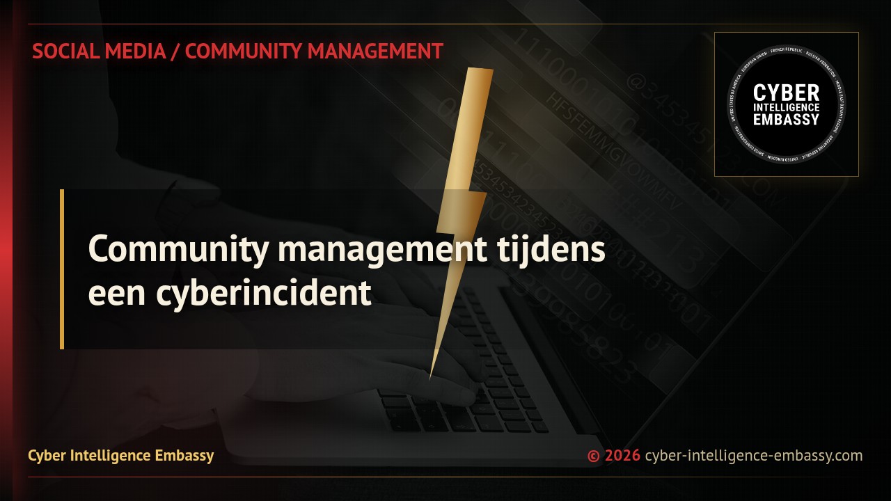 Community management tijdens een cyberincident