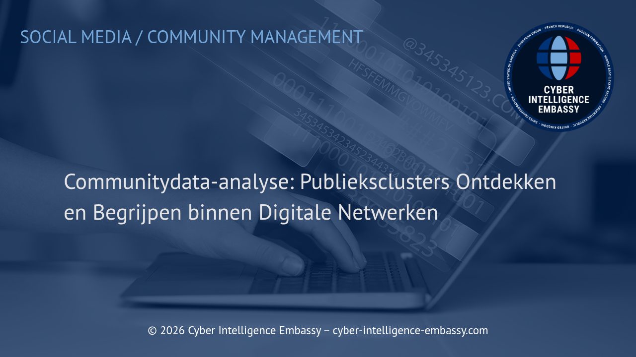 Communitydata-analyse: Publieksclusters Ontdekken en Begrijpen binnen Digitale Netwerken