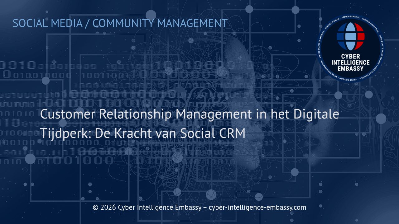 Customer Relationship Management in het Digitale Tijdperk: De Kracht van Social CRM