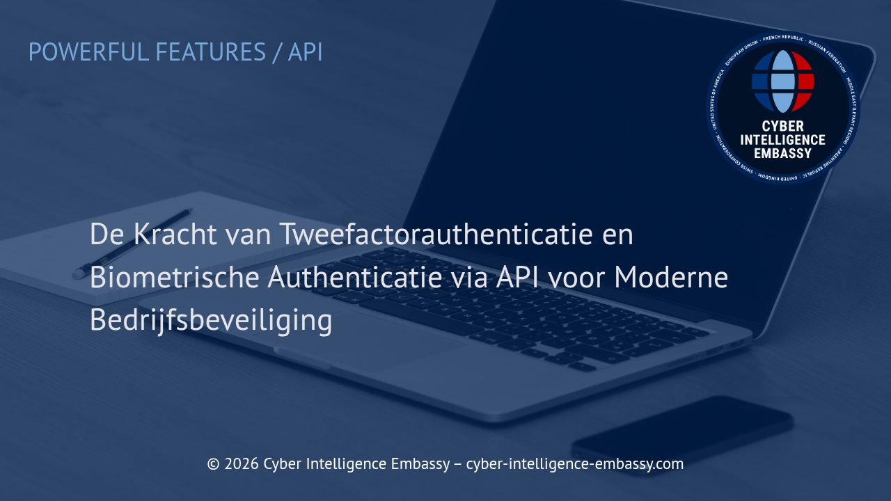 De Kracht van Tweefactorauthenticatie en Biometrische Authenticatie via API voor Moderne Bedrijfsbeveiliging