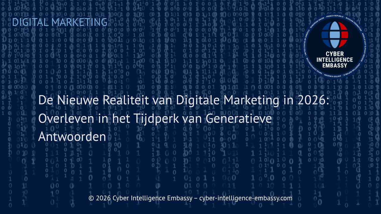 De Nieuwe Realiteit van Digitale Marketing in 2026: Overleven in het Tijdperk van Generatieve Antwoorden