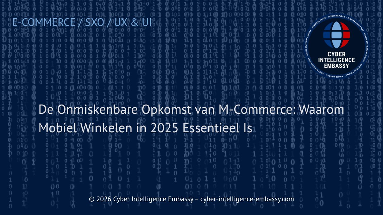 De Onmiskenbare Opkomst van M-Commerce: Waarom Mobiel Winkelen in 2025 Essentieel Is