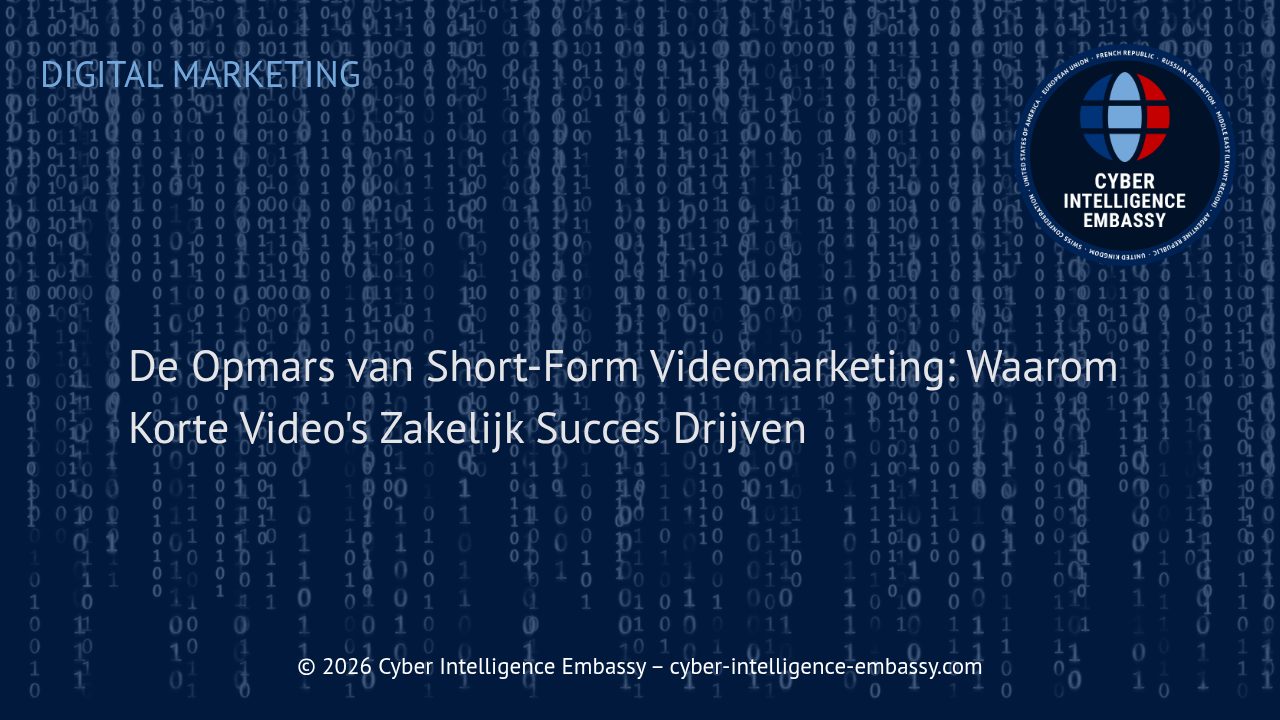 De Opmars van Short-Form Videomarketing: Waarom Korte Video's Zakelijk Succes Drijven