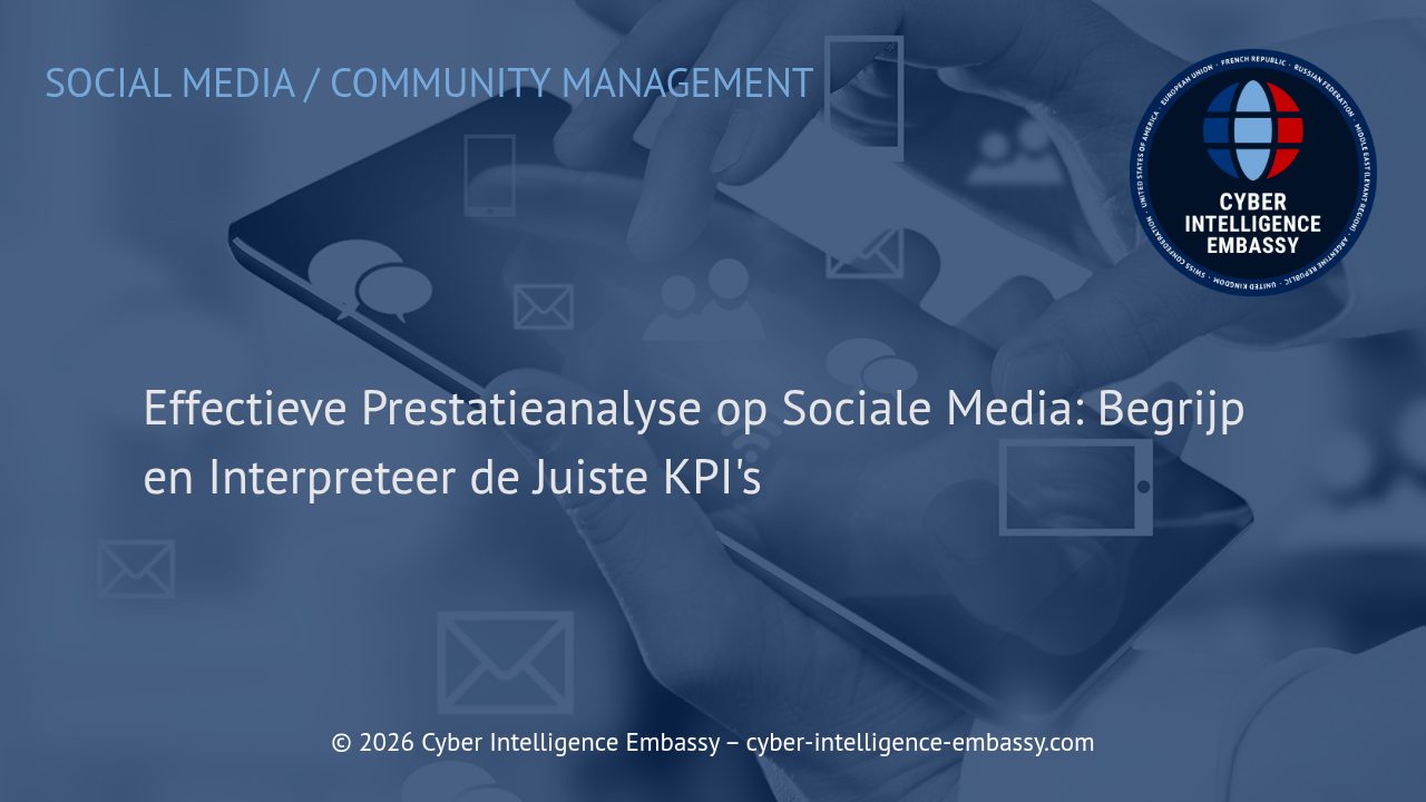 Effectieve Prestatieanalyse op Sociale Media: Begrijp en Interpreteer de Juiste KPI's