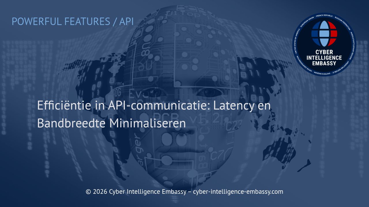 Efficiëntie in API-communicatie: Latency en Bandbreedte Minimaliseren