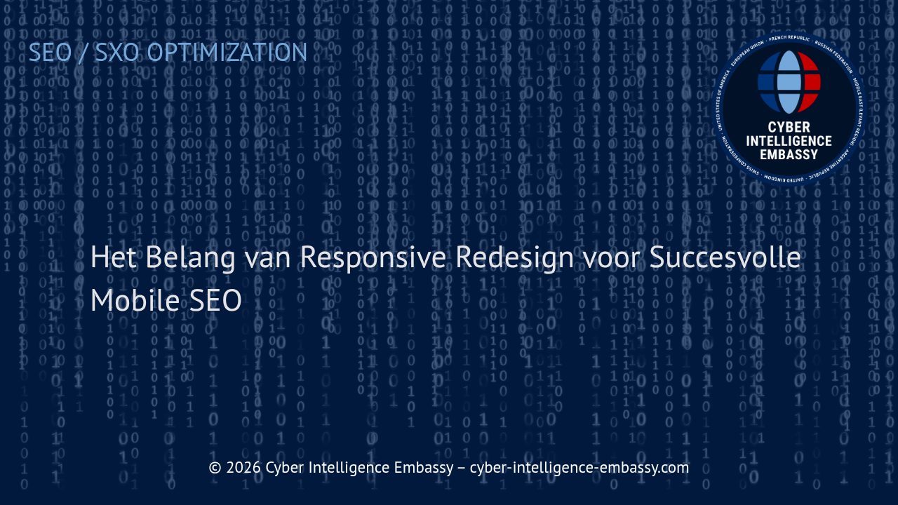 Het Belang van Responsive Redesign voor Succesvolle Mobile SEO