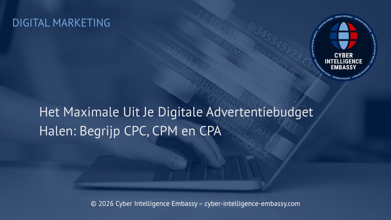 Het Maximale Uit Je Digitale Advertentiebudget Halen: Begrijp CPC, CPM en CPA