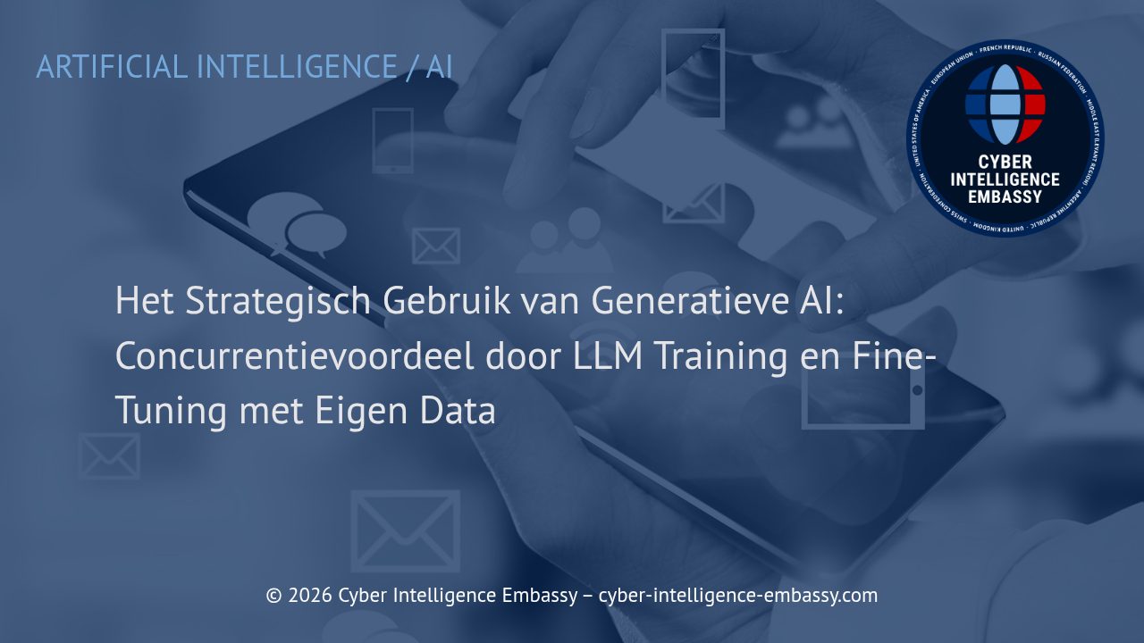 Het Strategisch Gebruik van Generatieve AI: Concurrentievoordeel door LLM Training en Fine-Tuning met Eigen Data