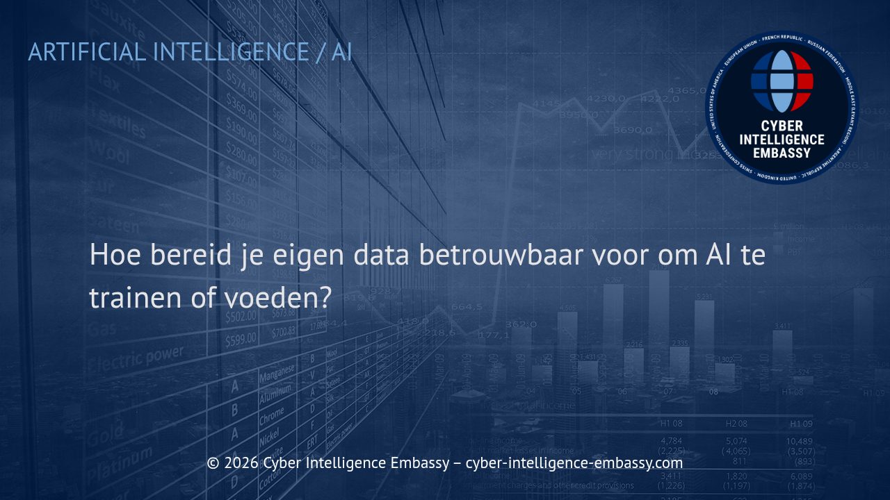 Hoe bereid je eigen data betrouwbaar voor om AI te trainen of voeden?