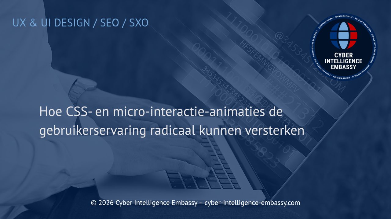 Hoe CSS- en micro-interactie-animaties de gebruikerservaring radicaal kunnen versterken