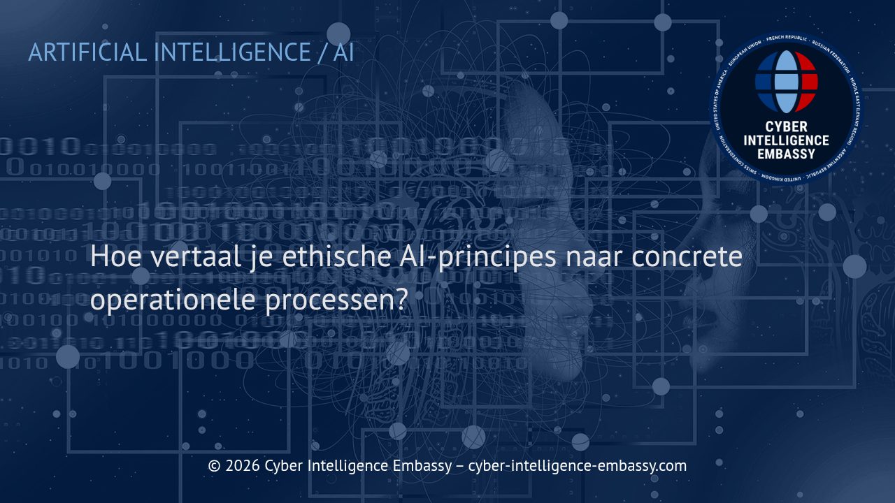 Hoe vertaal je ethische AI-principes naar concrete operationele processen?