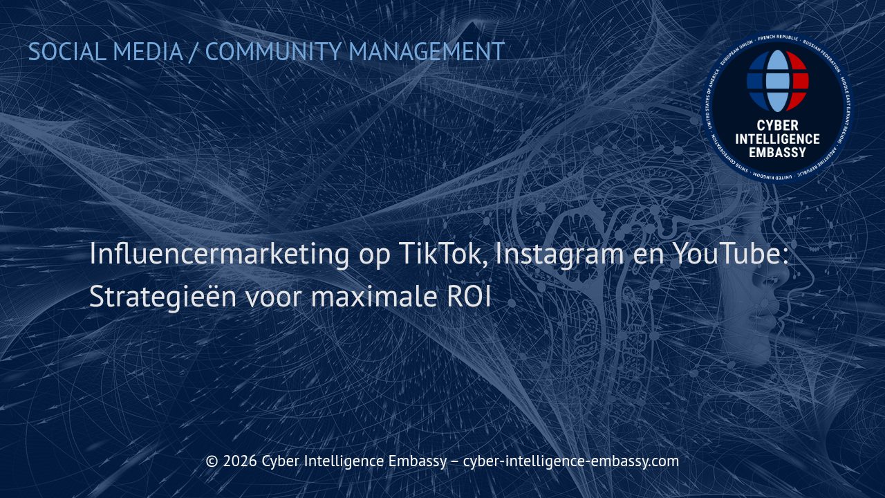 Influencermarketing op TikTok, Instagram en YouTube: Strategieën voor maximale ROI