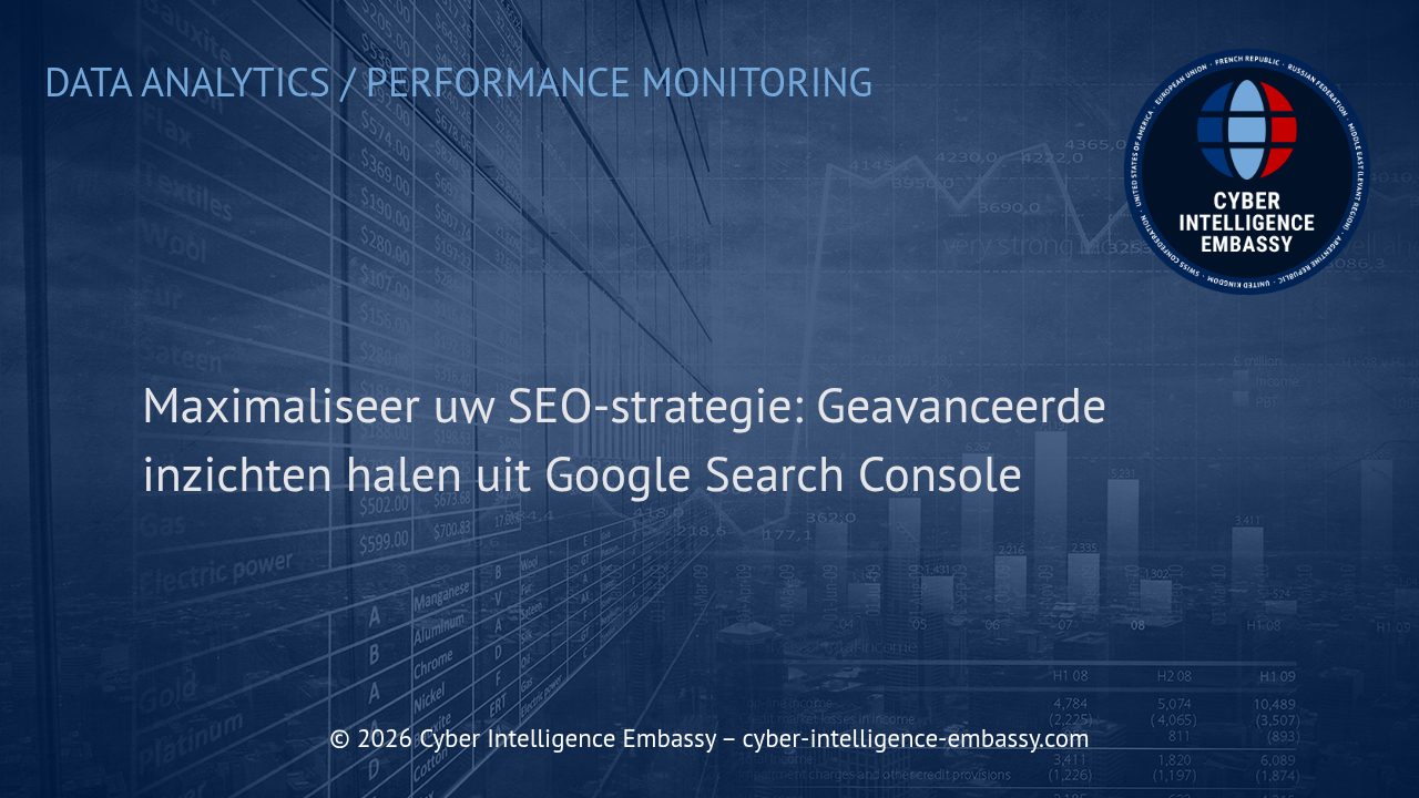 Maximaliseer uw SEO-strategie: Geavanceerde inzichten halen uit Google Search Console