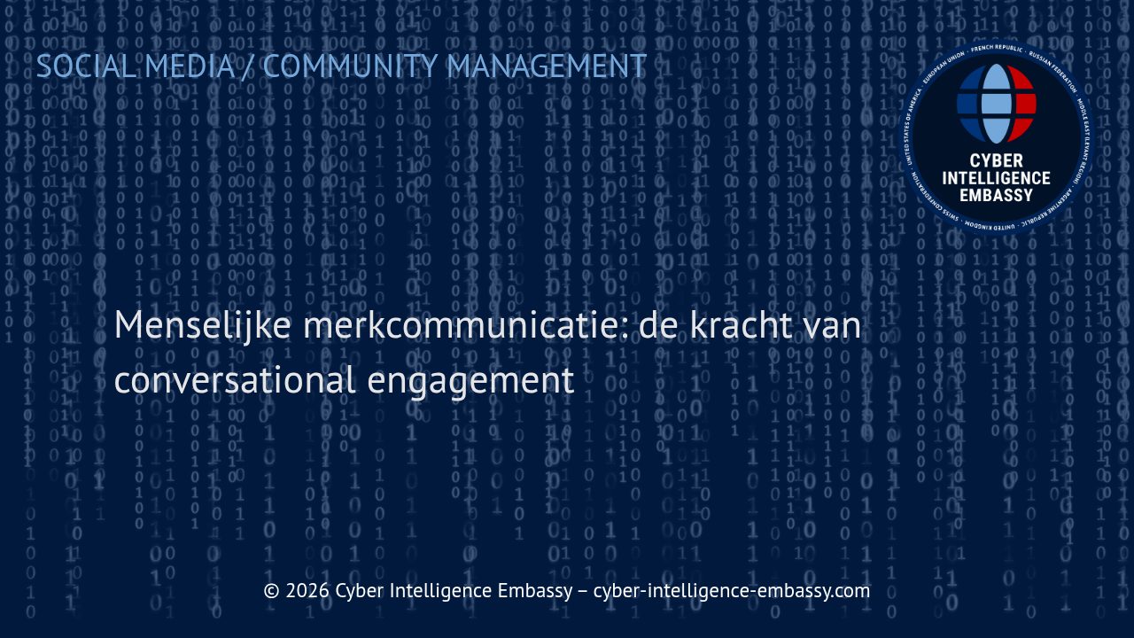 Menselijke merkcommunicatie: de kracht van conversational engagement