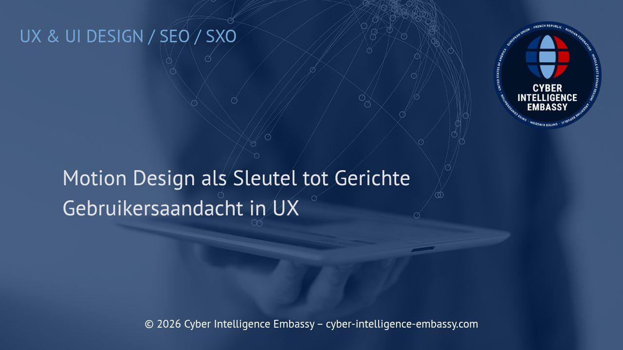 Motion Design als Sleutel tot Gerichte Gebruikersaandacht in UX